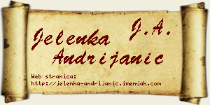 Jelenka Andrijanić vizit kartica